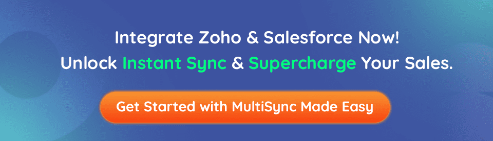 Connect ZOHO with Salesforce
