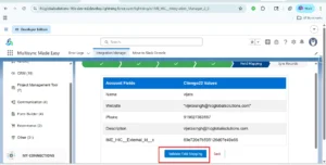 Validate Field Mapping