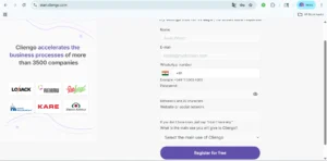 create a new account on Cliengo