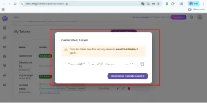 generated token for future