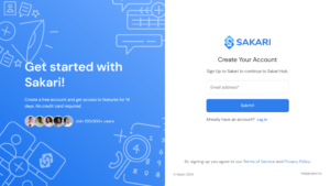 create a new Sakari account
