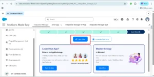 Click on Sync Data