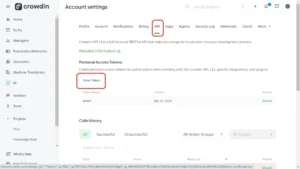 click on API, then click New Token