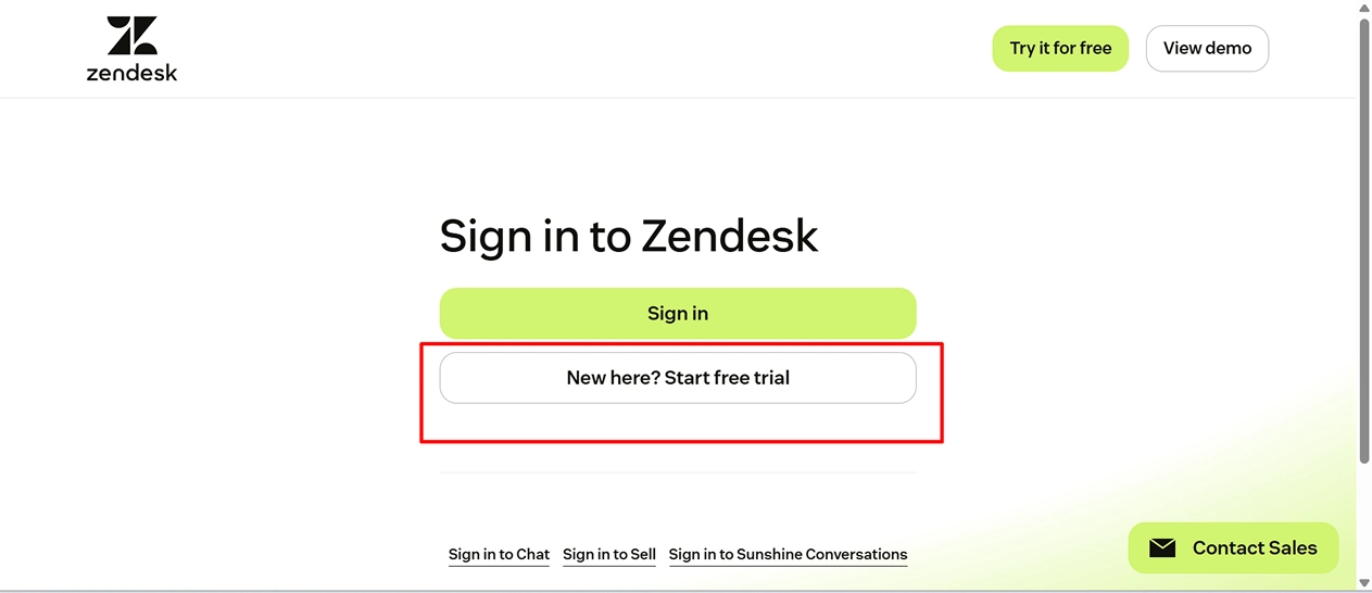 sign in to your Zendesk account