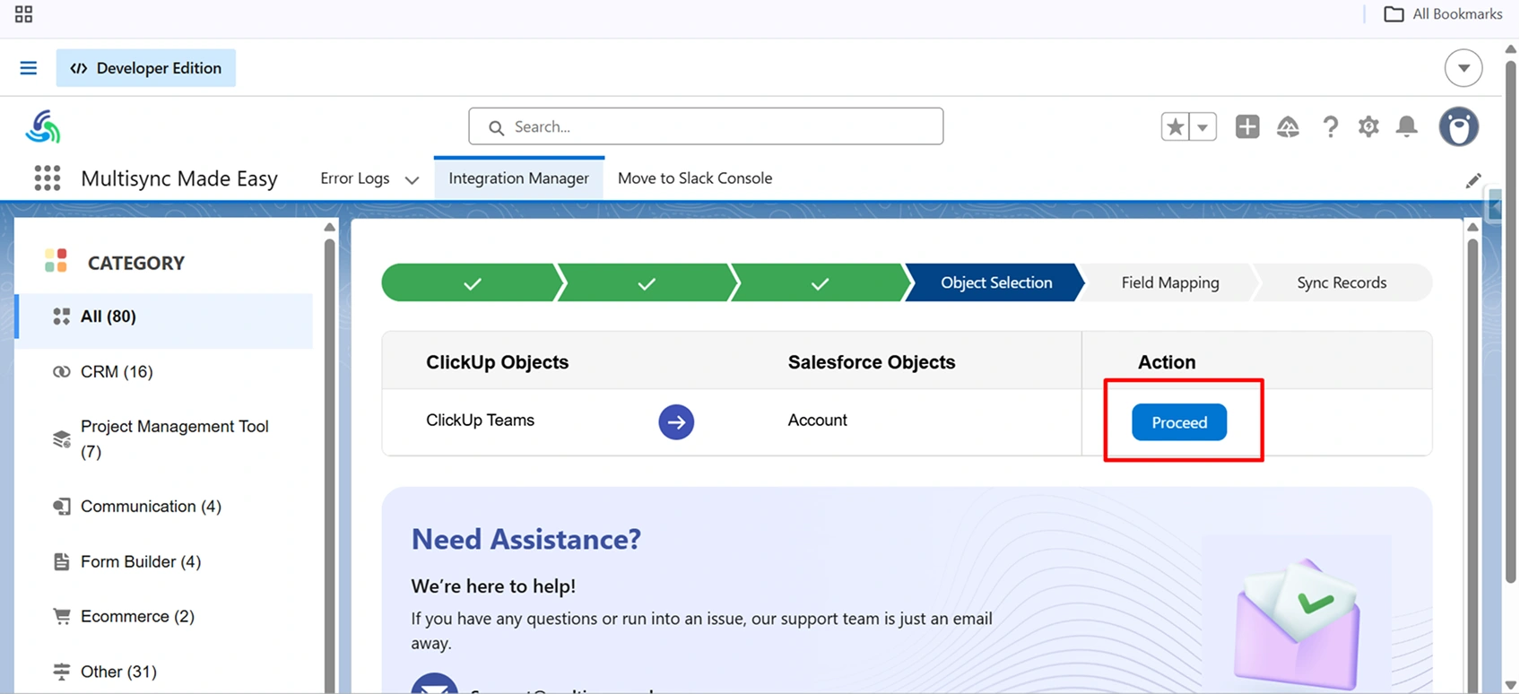Click Proceed