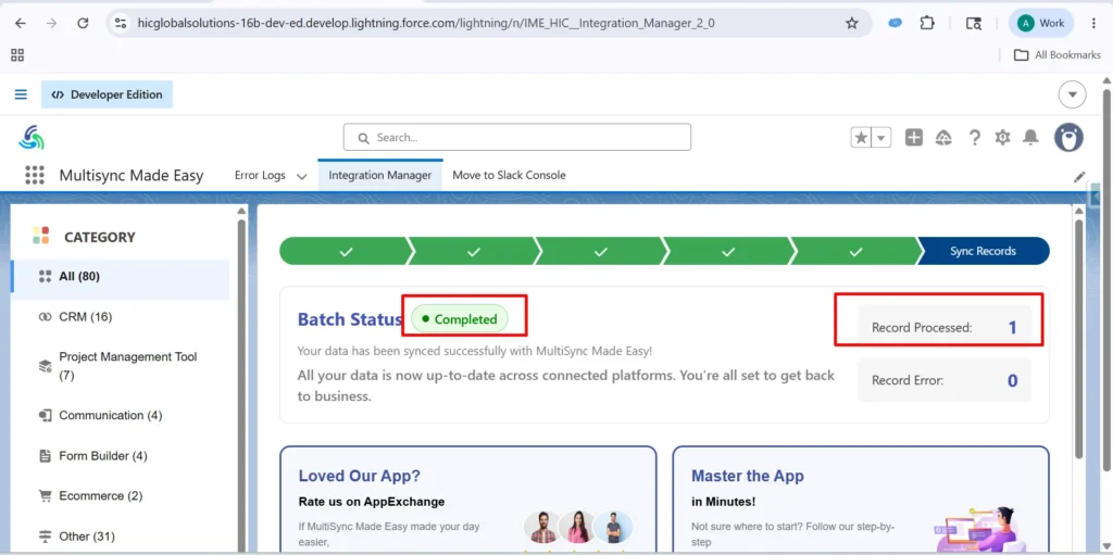 ClickUp and Salesforce records