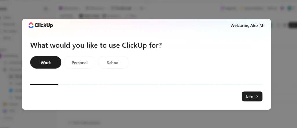 click Next to continue