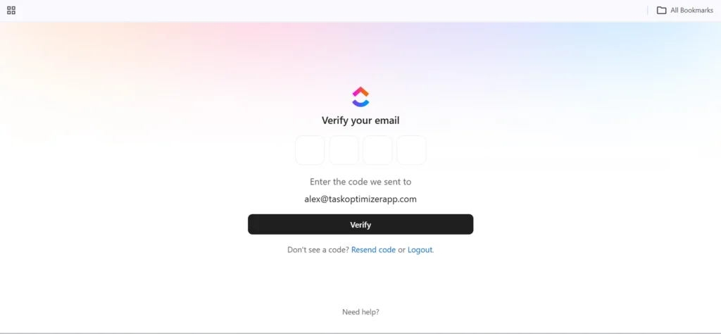verify your email address